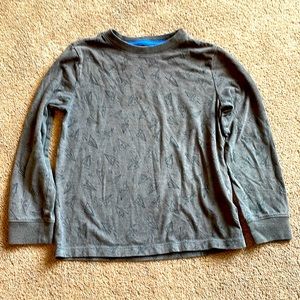 Cat & Jack long sleeve paper airplane shirt